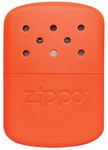 Zippo 12-Hour Refillable Hand Warmer - Flameless Heat & Odorless - For Cold Weather - Lighter Fuel Rechargeable - Durable Metal Build - Blaze Orange Matte