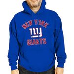 Team Fan Apparel NFL Adult Gameday Hooded Sweatshirt - Poly Fleece Cotton Blend - Stay Warm and Represent Your Team in Style, Royal, Large