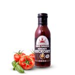 Poppamies BBQ Smoky Hickory - American Style Smoky Barbecue Sauce Without additives, Great for Burger and Ribs- Spiciness: 0/10 - 410g