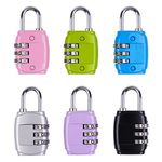 Belerry 6 PCS Luggage Locks, 3 Digit Travel Combination Luggage Locks with Alloy Body for Suitcases School Gym Locker