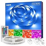 Lepro LED Strip Lights Kit, 40ft RGB LED Light Strips, Dimmable Color Changing Tape Light 24V Power Supply, LED Lights for Bedroom, Home Decoration, TV Backlight, Kitchen, Bar