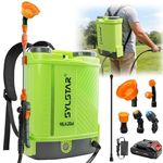 SYLSTAR Battery Powered Knapsack Sprayer 16L,100PSI Pressure Spray Compatible With Makita 18V Battery,Backpack Sprayer With 5 Nozzles,42.9'' Telescopic Wand,For Garden&Lawn