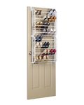 Whitmor 24 Pair Over The Door Shoe Rack-White