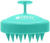 HEETA Scalp Massager Hair Growth, Scalp Scrubber with Soft Silicone Bristles for Hair Growth & Dandruff Removal, Hair Shampoo Brush for Scalp Exfoliator, Green