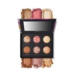 LAURA GELLER Cheek to Chic Tropical Glow Baked Face Palette | Includes 2 Blushes, 2 Bronzers and 2 Radiant Highlighters