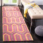 Carpet Campus Rugs USA Persian Modern Interior Expression Carpets for Home Living Room (2 x 6 Feet Runner, Pink02)