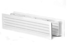 Engera Bathroom Door Air Vent Grille Two Sided Ventilation Cover for Restroom, Warehouse, Storage Doors | Interior Door Transfer Grill 453mm x 91mm (18.1"x3.6")