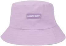 Minecraft Confetti Blocks Youth Purple Reversible Bucket Hat