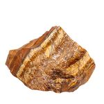 Tiger's Eye Raw Crystals, Large 1.25-2.0" Healing Crystals Natural Rough Stones Crystal for Tumbling, Cabbing, Fountain Rocks, Decoration, Polishing, Wire Wrapping, Wicca & Reiki