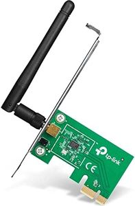 TP-Link 150Mbps Wireless N PCI Express Adapter, Up to 150Mbps, One Detechable Antenna, Advanced Security, Supports Windows and Linux (TL-WN781ND)