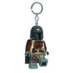 IQ Lego Star Wars - The Mandalorian Keyring with LED Torch Toy Gifts for Children - 76 mm Large Figure - 2 CR2025 Batteries Included