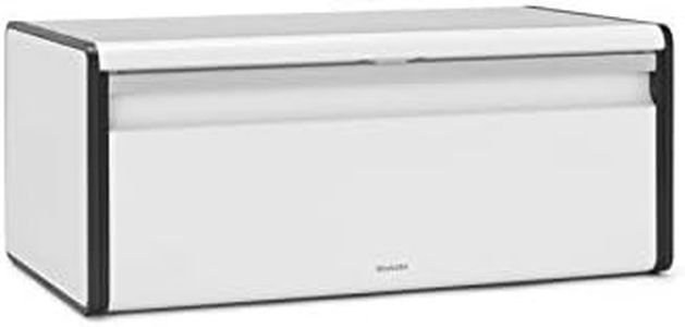 Brabantia Fall Front Bread Bin, White