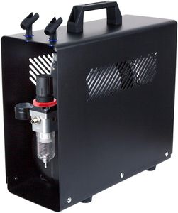 Fengda AS-196A Airbrush Compressor – Dual Cylinder, Quiet Operation