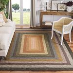 SAFAVIEH Braided Collection 10' x 14' Multi BRD308A Handmade Country Cottage Reversible Area Rug