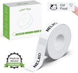 Nelko P21 Label Maker Tape, 15x40mm (0.59"x1.57") Self-Adhesive Label Compatible with P21 Label Maker for Home/Office/School, 180 Labels/Roll, White