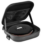 ANKHOH Portable CD Player Case, Travel Carrying Holder Case for Walkman Discman with CD Earphone&Cable Accessories Storage, Compatible with Deluxe/HOTT/Gueray/GPX, Case Only