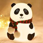 TapToonz - YOUR KIDS STORE Taptoonz Night Lamp, LED Panda Lamp, Panda Touch Silicone Lamp, 7 Colour Changing Light For Kids Bedroom, Usb Rechargeable, Sandal