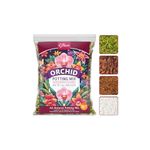 Riare Orchid Potting Mix for Repotting- 1L Orchid Repotting Kit Include Moss, Pine Bark, Perlite, Coco Peat- Premium Orchid Soil Medium for Indoor Potted Plants Root Ventilation & Expanding