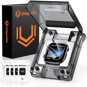 UniqueMe for Apple Watch Series 11/10 Screen Protector 46mm - 4 Pack Soft Clear EPU Film [Not Glass] iWatch Protector [Non-Bubbles] [Easy to Install] Self-Healing High Touch Screen Cover