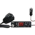 Retevis MB63A CB Radio Complete Kit with AM/FM, 12/24V, 40-Channel, PA & Cooling System, Cigarette Lighter, Noise Blanker & ANL, VOX, EMG CH9/19 for Off-Road, Caravan & Truck Drivers