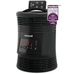 Honeywell HHF370BC 360° Digital Surround Heat Fan Forced Space Heater for Bedroom, Office, Indoor Space, Black