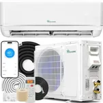 YITAHOME 18000 BTU Mini Split Air Conditioner Heat Pump System, WiFi Enabled 21 SEER2 208-230V Ductless AC Compatible with Alexa, Cool Up to 1250 Sq. Ft with Complete Installation Kit, 1.5 Ton, White