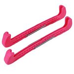 VGEBY Skate Blade Guards, 2Pcs Adjustable Ice Skate Blade Covers Skate Shoes Cover Ice Knife Blade Protective Guard Skate Protector (Pink)