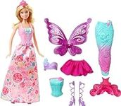 Barbie Doll with 3 Fantasy Outfits 