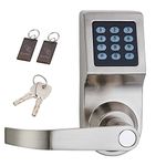 HAIFUAN Digital Door Lock,Unlock with M1 Card, Code and Key,Default for Left Hand Orientation