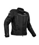 Rynox Tornado Pro 4 Jacket - CE Certified Class A | Motorcycle Riding Jacket with Impact Protection and Abrasion Resistance - All Black, Medium