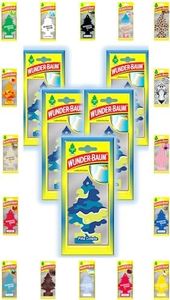 Wunder-Baum Lot de 5 désodorisants pour voiture + stylo light-tribe (Pina Colada)