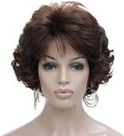 Kalyss Dark Brown Short Curly Wavy 