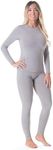 Rocky Thermal Underwear for Women (Long Johns Thermals Set) Shirt & Pants, Base Layer w/Leggings/Bottoms Ski/Extreme Cold, Heather Grey-standard Weight, Small