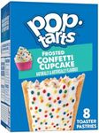 Pop-Tarts Toaster Pastries, Breakfast Foods, Kids Snacks, Frosted Confetti Cupcake, 13.5oz Box (8 Pop-Tarts)