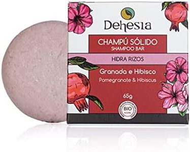 DEHESIA Champú Sólido BIO Hidra Rizos con Granada e Hibisco - Definición y Nutrición para Cabellos Rizados, 65g