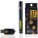 Vape Pen Battery Twist Pen for 510 Thread Cartridges for CBD and Thick Oils Variable Voltage Honeystick Premium Quality Vaporizer CBD Vape Pen Set No Nicotine