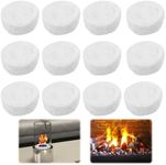 HIULLEN Pack of 12 Ceramic Wool for Bioethanol, Fireplace Ceramic Sponge for Bio Ethanol Fireplace, Fireproof Special Fleece, Ceramic Wool, Table Fireplace, Indoor Ethanol, Ceramic Wool Ceramic Sponge