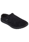 Skechers Men's 210378 BLK Sneaker, Black Microfiber Suede, 9 UK