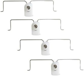 TENDAGGIMANIA Ganci No Foro per Tende a Pacchetto Universale su Tutti Gli INFISSI - Ganci per Tende Senza bucare Attacco Invisibile con Alette Flessibili e Biadesivo - 4 PZ