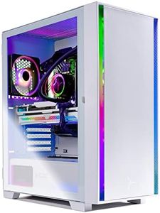 Skytech Gaming Shiva II Gaming PC Desktop – AMD Ryzen 7 5700X 3.4 GHz, NVIDIA RTX 4070, 1TB NVME SSD, 16GB DDR4 RAM 3200, 650W Gold PSU, 240mm AIO, 11AC Wi-Fi, Windows 11 Home 64-bit,White