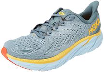 Hoka One Men's Clifton 8 Wide Running Shoes, Goblin Blue Mountain Spring, 12.5 US