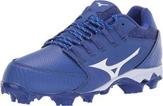 Mizuno Women's 9-Spike Advanced Finch Elite 4 TPU Molded Cleat Softball Shoe, Royal-White, 11.5