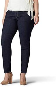 Lee Women's Plus Size Sculpting Slim Fit Skinny Leg Pull on Jean, Slumber, 20 Plus
