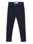 Tales & Stories Baby Girl's Solid Dark Blue Spandex Slim Fit Clean Look Jeans_NEWCORE_197310_6_7Y_DB