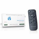 Blackt Electrotech Update Wireless Remote Control Switch System for 4 Lights and 1 Fan Speed Regulation Long Range (RF Remote) 230 V, White