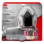 3m 62023ha1-c Half Facepiece Reusable Respirator All-in-one Kit, Multi-purpose, M (1 Mask and 1-pair Cartridges)