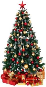 Northland Snow Pine Christmas Tree 5 Feet with Decoration, Heavy Bushy - Imported Quality - Xmas Tree Christmas Tree 5 Feet for Home, Church, Office, School, College (40 Pieces Big Decoration)