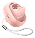 SURITCH Case Compatible with Loop Earplugs(Except Switch),360° Rotatable Carrying Case with Lanyard,Anti-Fall Storage Container Box for Loop Earplugs & Accessories(Loop Earplugs Not Included)（Pink）