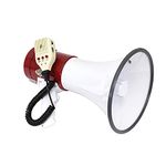 Seismic Audio - SA-MEGA8 Professional 8" Medium Bell Megaphone Bullhorn with Detachable Microphone with AUX Input and Siren - Perfect for Indoor/Outdoor Sporting Events and Crowd Control