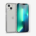 Tech 21 Evo Clear and Impact Glass Bundle for iPhone 13 – Protective Phone Case with 12ft Multi-Drop Protection and Toughened Glass Screen Protector